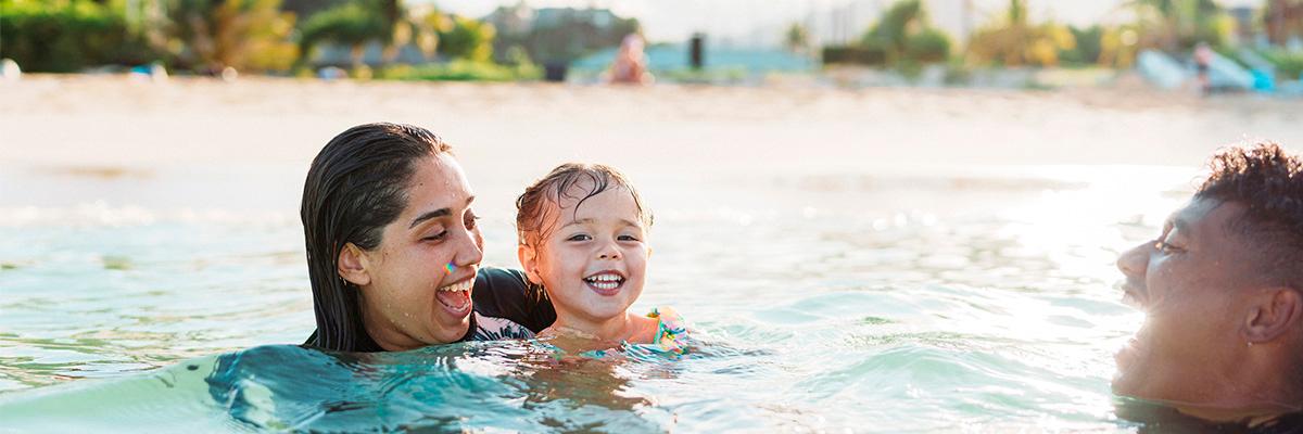 Du temps en famille à la plage !